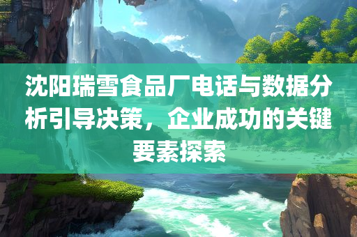 沈阳瑞雪食品厂电话与数据分析引导决策，企业成功的关键要素探索