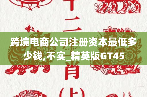 跨境电商公司注册资本最低多少钱,不实_精英版GT45