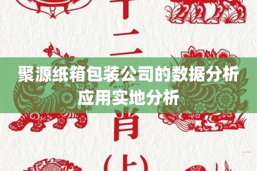 聚源纸箱包装公司的数据分析应用实地分析