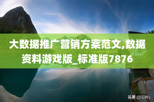 大数据推广营销方案范文,数据资料游戏版_标准版7876