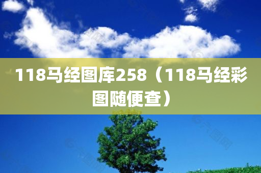 118马经图库258（118马经彩图随便查）