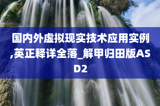 国内外虚拟现实技术应用实例,英正释详全落_解甲归田版ASD2