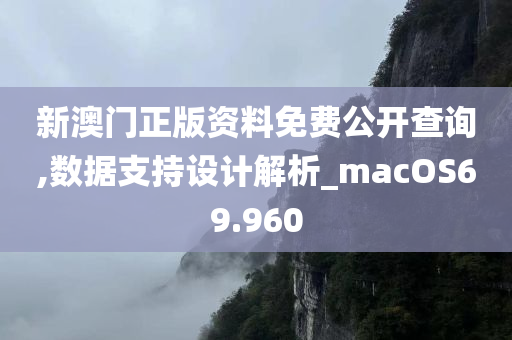 新澳门正版资料免费公开查询,数据支持设计解析_macOS69.960