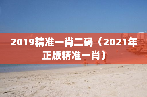 2019精准一肖二码（2021年正版精准一肖）