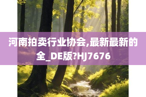 河南拍卖行业协会,最新最新的全_DE版?HJ7676