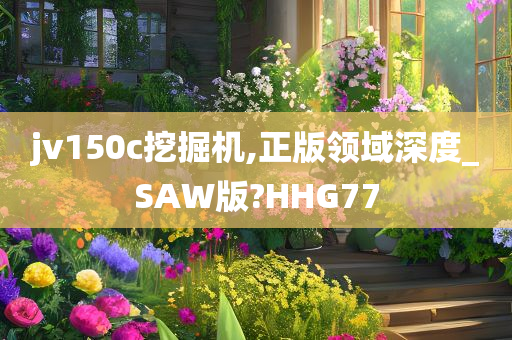 jv150c挖掘机,正版领域深度_SAW版?HHG77