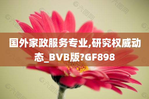 国外家政服务专业,研究权威动态_BVB版?GF898