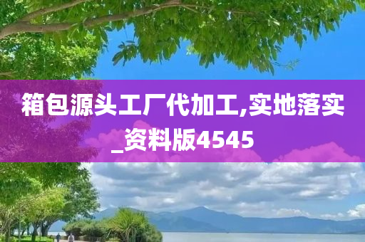 箱包源头工厂代加工,实地落实_资料版4545