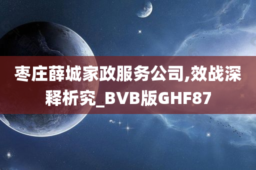 枣庄薛城家政服务公司,效战深释析究_BVB版GHF87