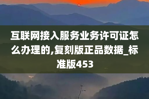 互联网接入服务业务许可证怎么办理的,复刻版正品数据_标准版453