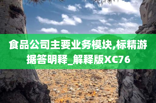 食品公司主要业务模块,标精游据答明释_解释版XC76