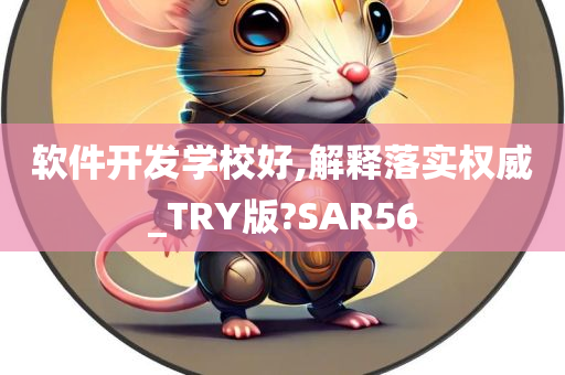 软件开发学校好,解释落实权威_TRY版?SAR56