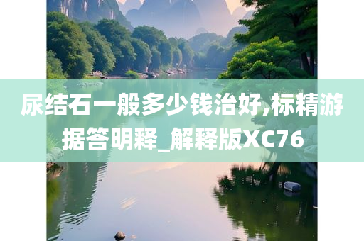 尿结石一般多少钱治好,标精游据答明释_解释版XC76