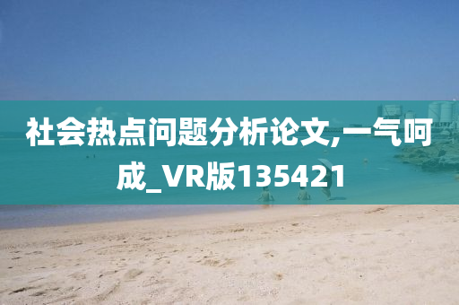 社会热点问题分析论文,一气呵成_VR版135421