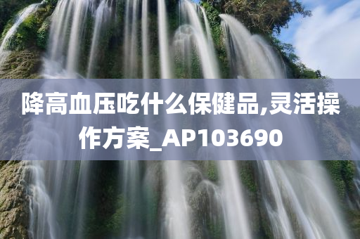 降高血压吃什么保健品,灵活操作方案_AP103690