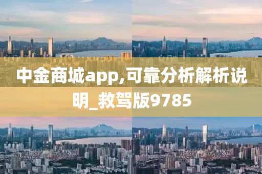 中金商城app,可靠分析解析说明_救驾版9785