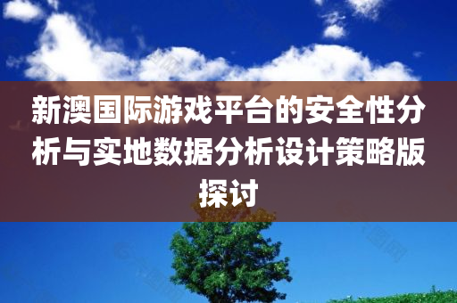 新澳国际游戏平台的安全性分析与实地数据分析设计策略版探讨