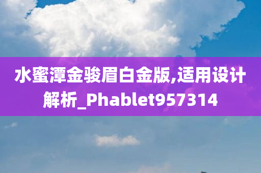 水蜜潭金骏眉白金版,适用设计解析_Phablet957314