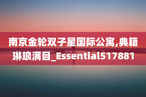 南京金轮双子星国际公寓,典籍琳琅满目_Essential517881