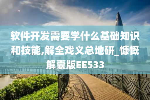 软件开发需要学什么基础知识和技能,解全戏义总地研_慷慨解囊版EE533