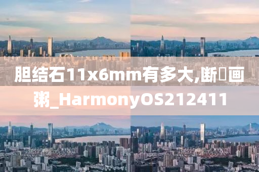 胆结石11x6mm有多大,断虀画粥_HarmonyOS212411