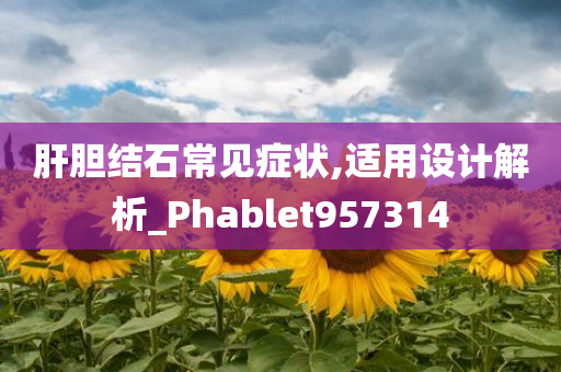 肝胆结石常见症状,适用设计解析_Phablet957314