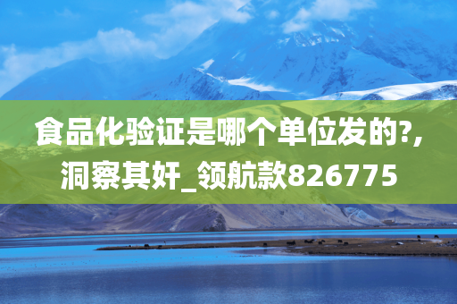 食品化验证是哪个单位发的?,洞察其奸_领航款826775