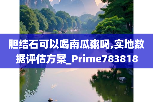 胆结石可以喝南瓜粥吗,实地数据评估方案_Prime783818