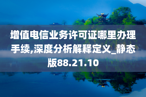 增值电信业务许可证哪里办理手续,深度分析解释定义_静态版88.21.10