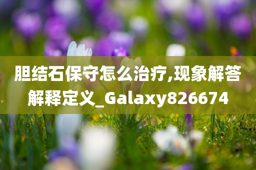 胆结石保守怎么治疗,现象解答解释定义_Galaxy826674