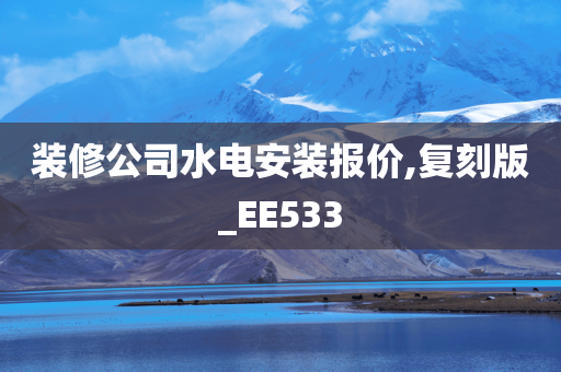 装修公司水电安装报价,复刻版_EE533