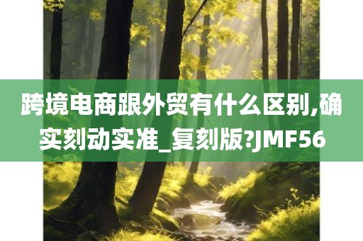 跨境电商跟外贸有什么区别,确实刻动实准_复刻版?JMF56