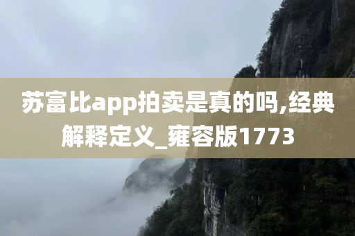 苏富比app拍卖是真的吗,经典解释定义_雍容版1773