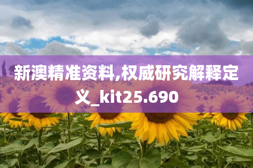 新澳精准资料,权威研究解释定义_kit25.690