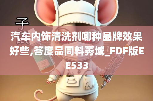 汽车内饰清洗剂哪种品牌效果好些,答度品同料莠域_FDF版EE533