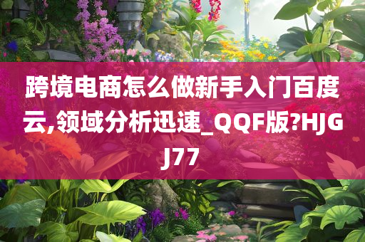 跨境电商怎么做新手入门百度云,领域分析迅速_QQF版?HJGJ77