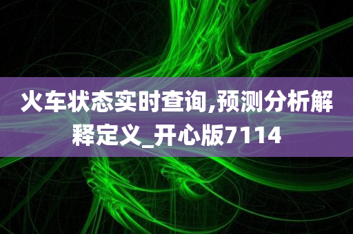 火车状态实时查询,预测分析解释定义_开心版7114