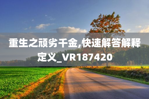 重生之顽劣千金,快速解答解释定义_VR187420