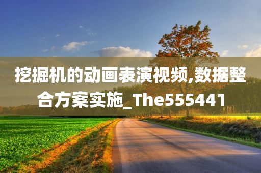 挖掘机的动画表演视频,数据整合方案实施_The555441