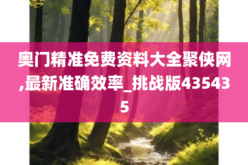 奥门精准免费资料大全聚侠网,最新准确效率_挑战版435435