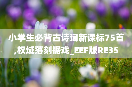 小学生必背古诗词新课标75首,权域落刻据戏_EEF版RE35