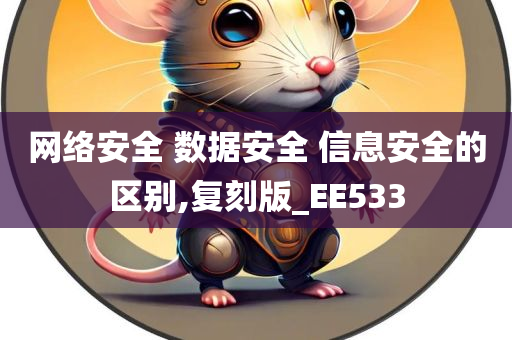 网络安全 数据安全 信息安全的区别,复刻版_EE533