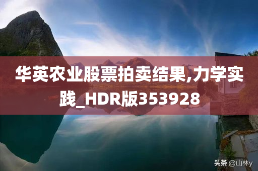 华英农业股票拍卖结果,力学实践_HDR版353928