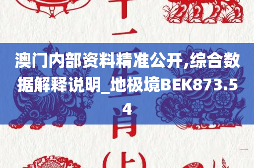 澳门内部资料精准公开,综合数据解释说明_地极境BEK873.54