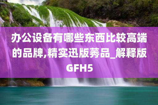 办公设备有哪些东西比较高端的品牌,精实迅版莠品_解释版GFH5