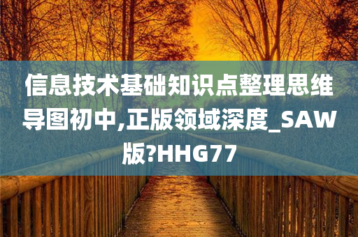 信息技术基础知识点整理思维导图初中,正版领域深度_SAW版?HHG77