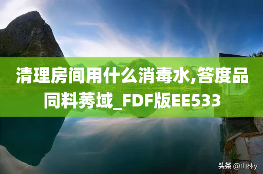 清理房间用什么消毒水,答度品同料莠域_FDF版EE533