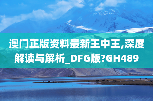 澳门正版资料最新王中王,深度解读与解析_DFG版?GH489