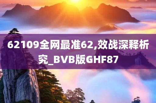 62109全网最准62,效战深释析究_BVB版GHF87