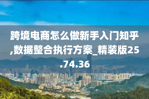 跨境电商怎么做新手入门知乎,数据整合执行方案_精装版25.74.36